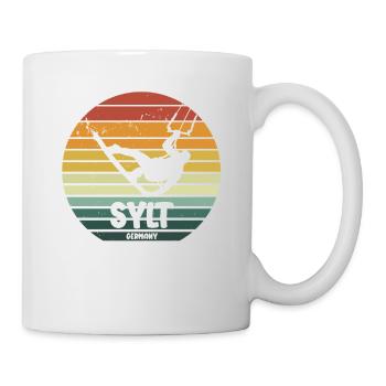 Sylt Kitesurfing Water Sports Design - Mug - white - Right