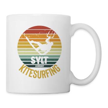 Sylt Kitesurfing Water Sports Design - Mug - white - Right