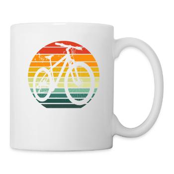 Mountain bike design for cyclists - Mug - white - Right