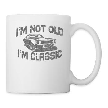I ́m not old, I ́m classic auto design for men - Mug - white - Right