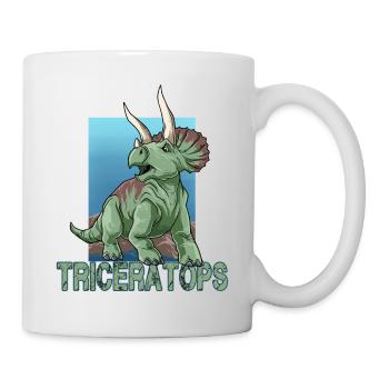 Velociraptor für einen Dino Fan und Dinosaurier - Tasse - Weiß - Rechts