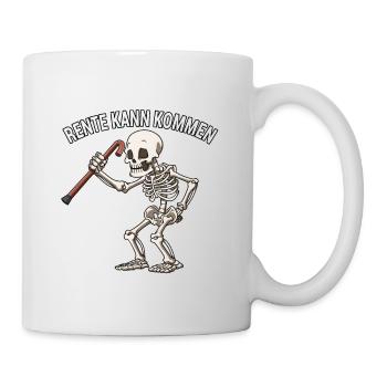 Rente kann kommen - Tasse - Weiß - Rechts