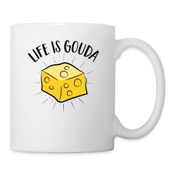 Käsefan Cheese Cheese lover Gouda Hard Cheese - Mug - white - Right