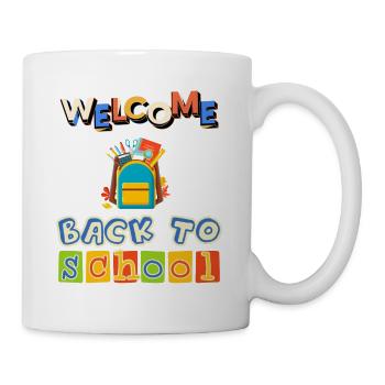 welcome back to school - Tasse - Weiß - Rechts