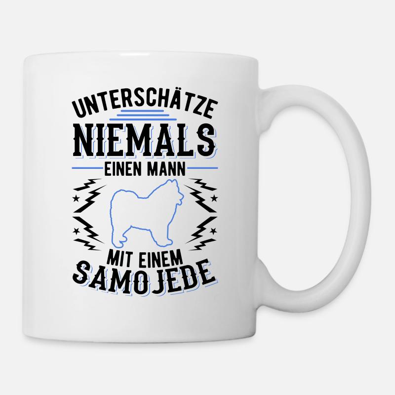 Samojede Mann Schlittenhund Samojeden - Tasse - Weiß