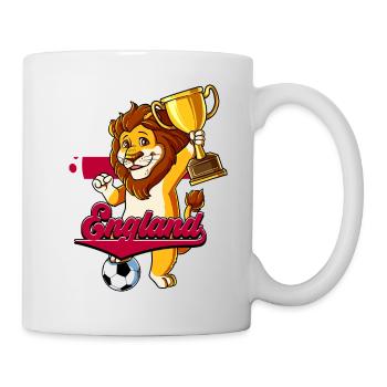 England Fußball - Tasse - Weiß - Rechts