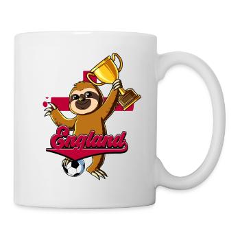 England Fußball - Tasse - Weiß - Rechts