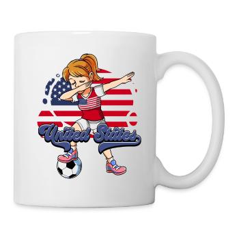 Usa Soccer - Mug blanc - blanc - Droite
