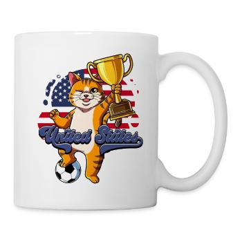 Usa Fußball - Tasse - Weiß - Rechts