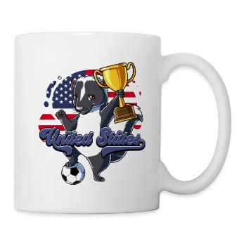 Usa Fußball - Tasse - Weiß - Rechts