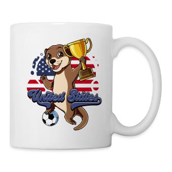 Usa Soccer - Mug blanc - blanc - Droite