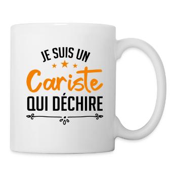 je suis un cariste qui déchire - Mug blanc - blanc - Droite