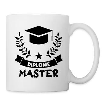 Diplôme Master. - Mug blanc - blanc - Droite