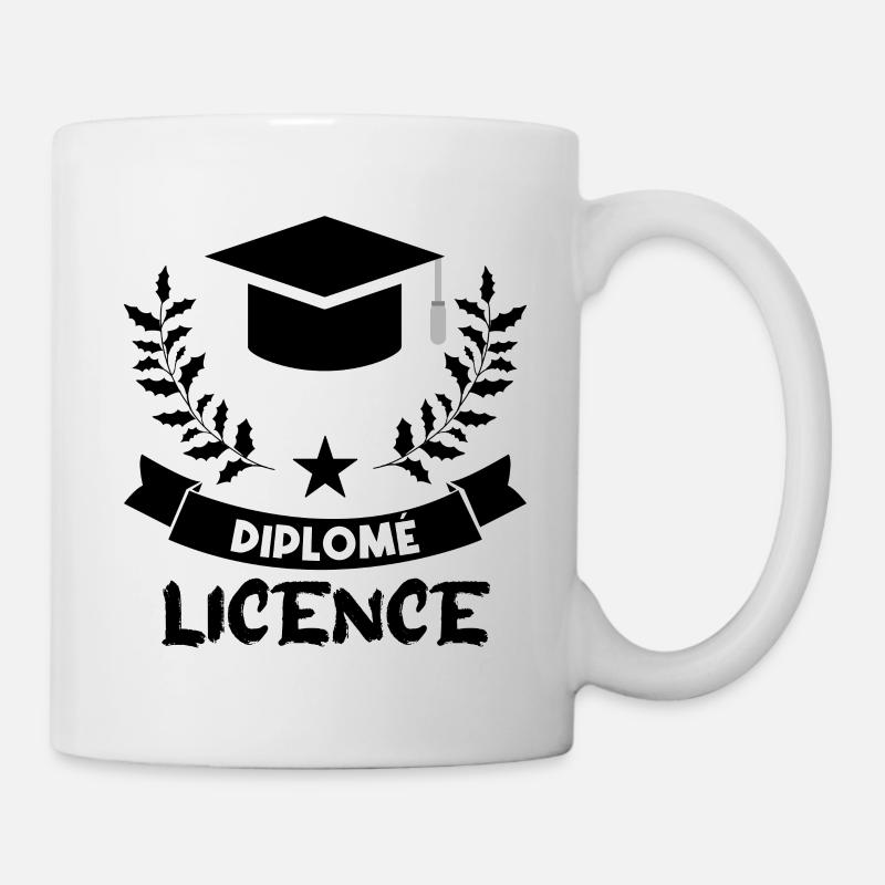 diplômé en licence. - Mug blanc - blanc