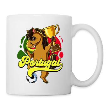 Portugal Fußball - Tasse - Weiß - Rechts