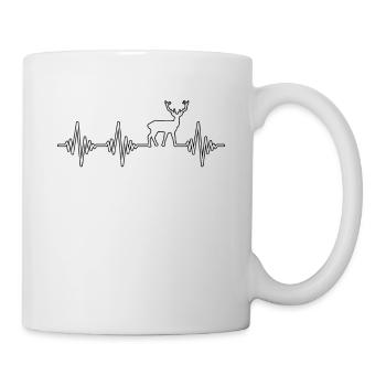 Battements de cœur de cerf - Mug blanc - blanc - Droite