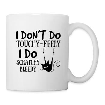 Drôle de dire chat maléfique je gratte le chaton des enfants - Mug blanc - blanc - Droite