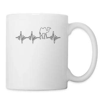 Kamel Herzschlag - Tasse - Weiß - Rechts