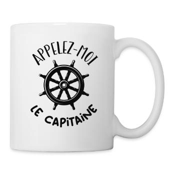 Appelez-moi le capitaine - Mug blanc - blanc - Droite