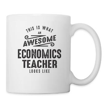 Funny Awesome Economics Teacher Job Occupation - Mug - white - Right