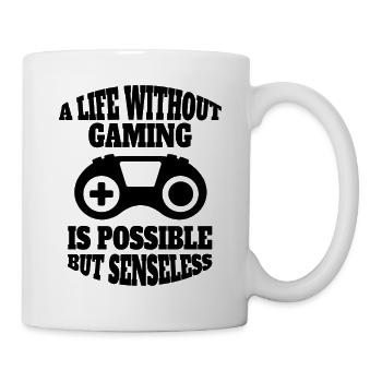 Gamer Funny Gambler Saying Gamble Gift Gaming - Mug - white - Right