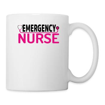 Notfall Krankenschwester - Tasse - Weiß - Rechts