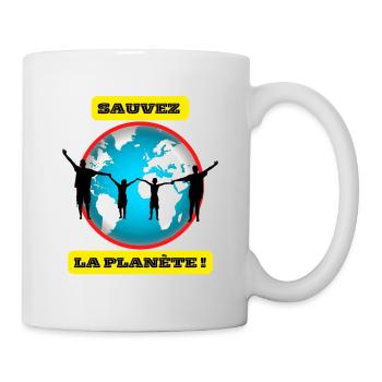 SAUVEZ LA PLANÈTE - Mug blanc - blanc - Droite