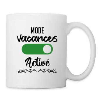mode vacances activé - Mug blanc - blanc - Droite