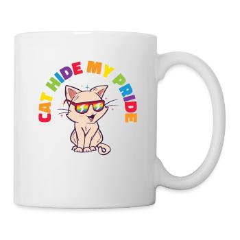 Cat Hide my Pride LGBT Cats and Women - Mug - white - Right
