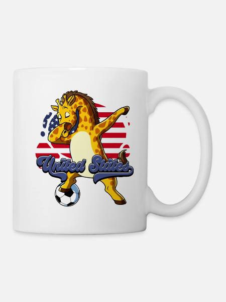 Usa Fußball - Tasse - Weiß