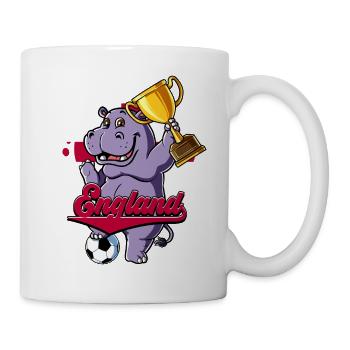 England Fußball - Tasse - Weiß - Rechts