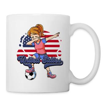 Usa Soccer - Mug blanc - blanc - Droite