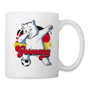 Deutschland Fußball - Tasse - Weiß - Rechts