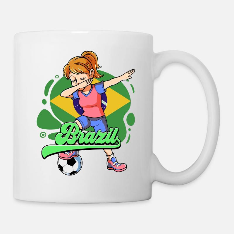 Brésil Football - Mug blanc - blanc