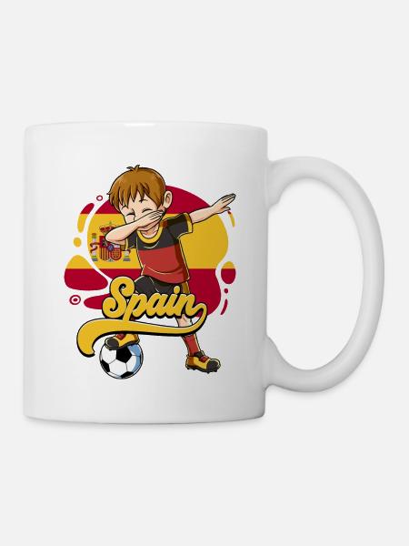 Spanien Fußball - Tasse - Weiß