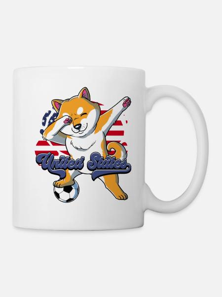 Usa Fußball - Tasse - Weiß