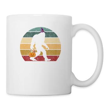 Bigfoot Sasquatch Chapeau de sorcière Jack O Lantern - Mug blanc - blanc - Droite