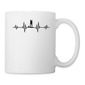Heartbeat Stand Up Paddle - SUP Girl - Mug blanc - blanc - Droite