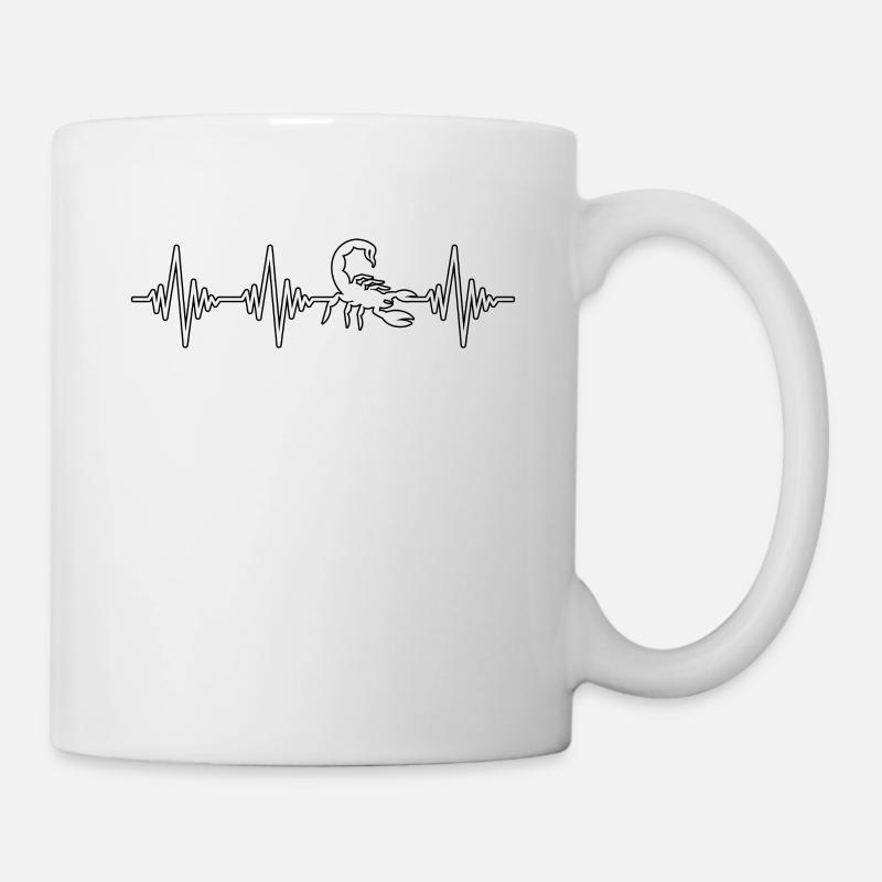 Scorpio Heartbeat - Mug - white