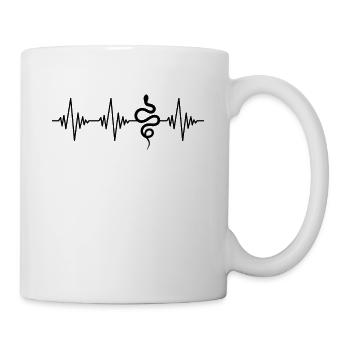 Battement de cœur de serpent - Mug blanc - blanc - Droite