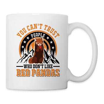 Red Panda Gift Cat Bear - Mug - white - Right
