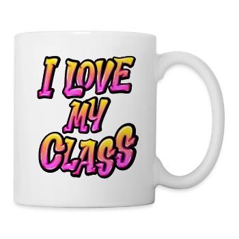 J’aime ma classe - Mug blanc - blanc - Droite