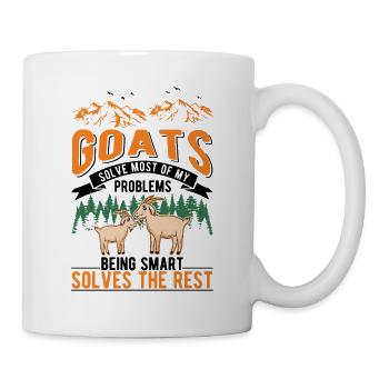 Chèvre Cadeau Chèvre Gardien Chèvre - Mug blanc - blanc - Droite