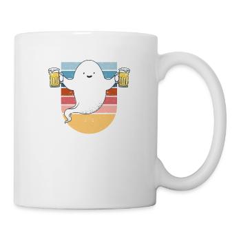 Halloween Spooky Ghost Funny I'm only here for - Mug - white - Right