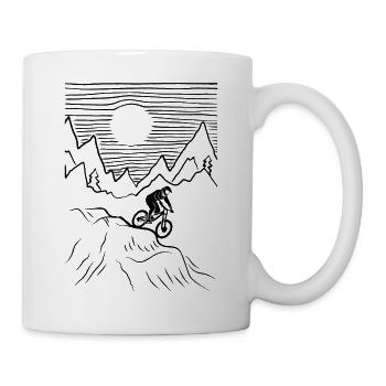 VTT VTT VTT Accessoires de vélo VTT - Mug blanc - blanc - Droite
