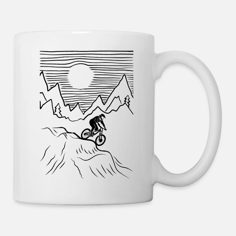 VTT VTT VTT Accessoires de vélo VTT - Mug blanc - blanc