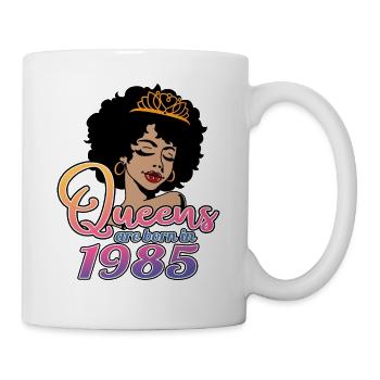 Les reines sont nées en 1985 - 37e anniversaire pour les femmes - Mug blanc - blanc - Droite
