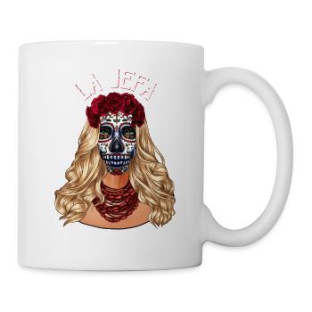 Sugar Skull La Jefa Dia De Los Muertos Cinco de Ma - Mug - white - Right