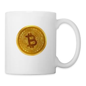 In Crypto We Trust Large Bitcoin Coin Design Tradi - Mug - white - Right