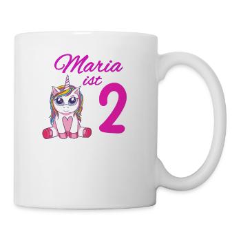 Kindergeburtstag 2 Jahre Mädchen Name Maria - Tasse - Weiß - Rechts